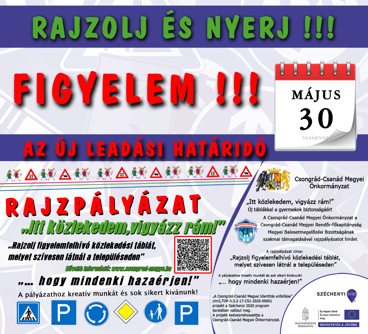 „Itt közlekedem, vigyázz rám!” - Rajzpályázat meghosszabbítva